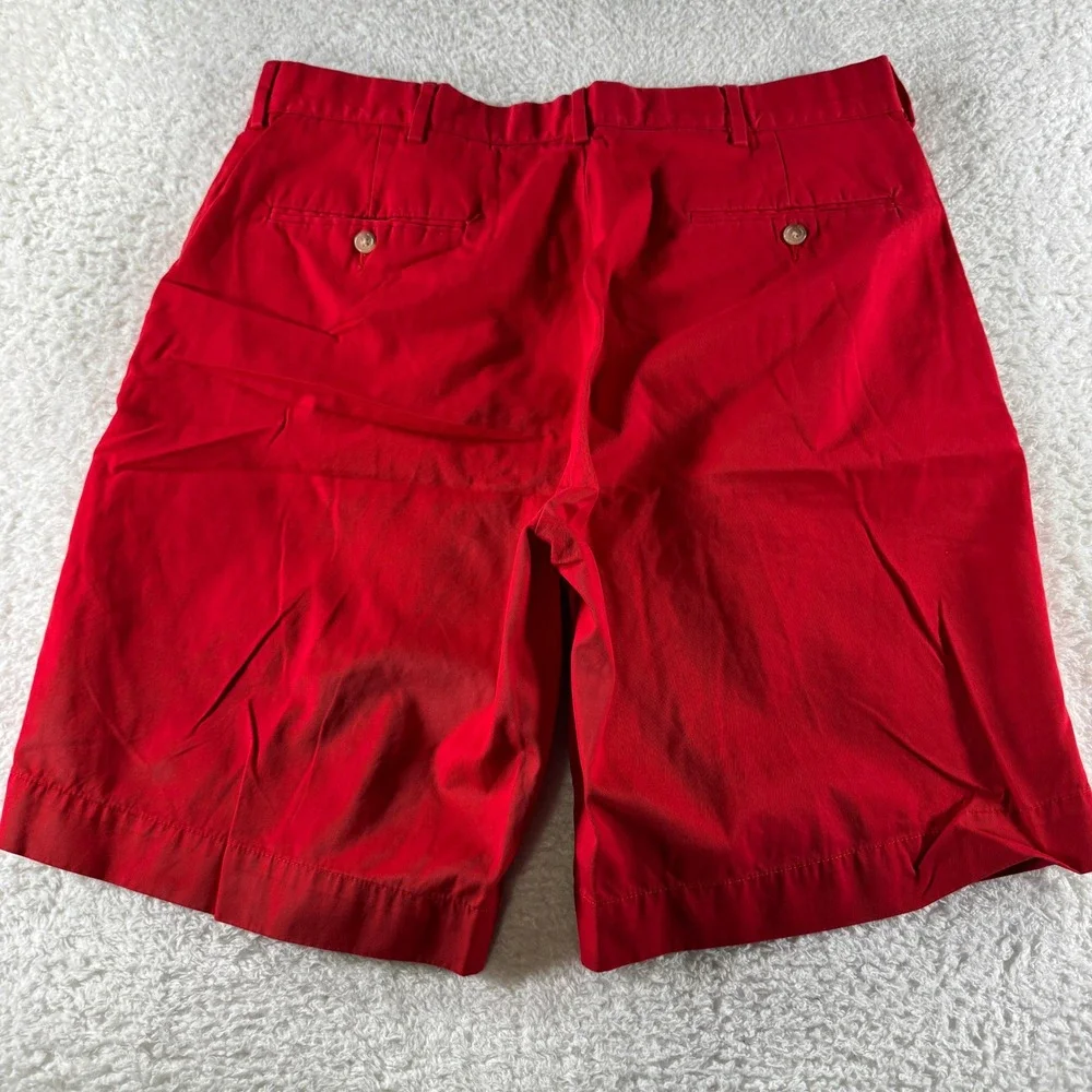 Y2K Polo Ralph Lauren Solid Red Chino Shorts Men's Size 34 Waist 10